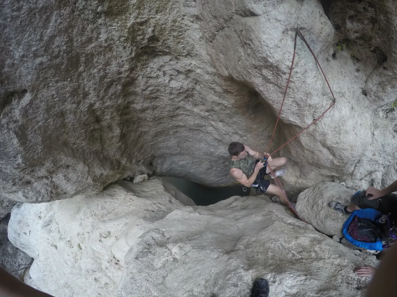 Climbers among large boulders; Erendiz image archive.