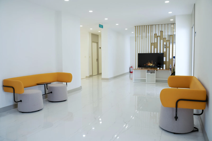 Seating area at Premium Art Dental Clinic