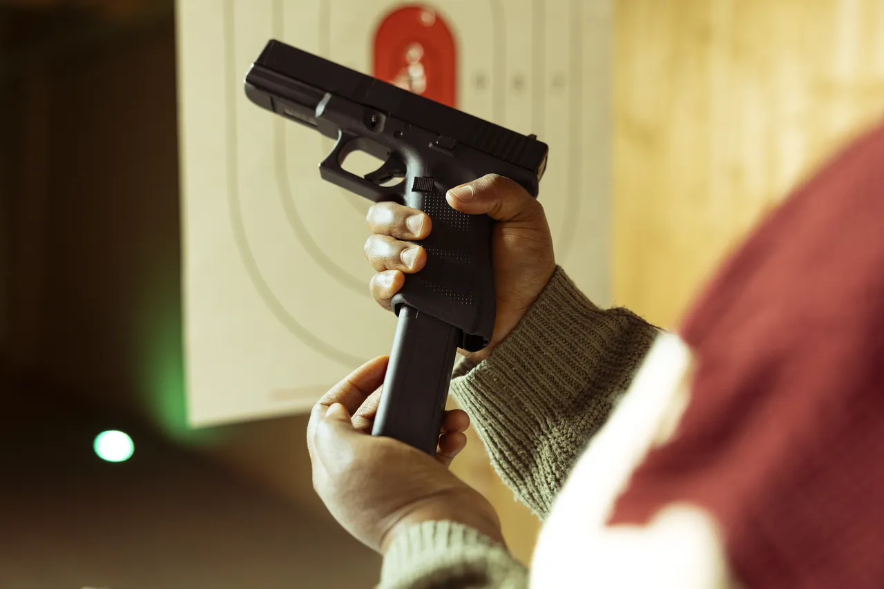 Des mains tenant un pistolet devant une cible : photo d’illustration du tir sportif.